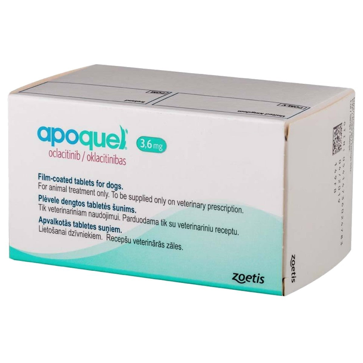 Apoquel 3.6mg Film Coated Tablets for Dogs 100 tabs VET THIRTY 4