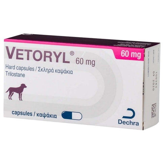 Vetoryl 60mg Hard Capsules for Dogs 30s