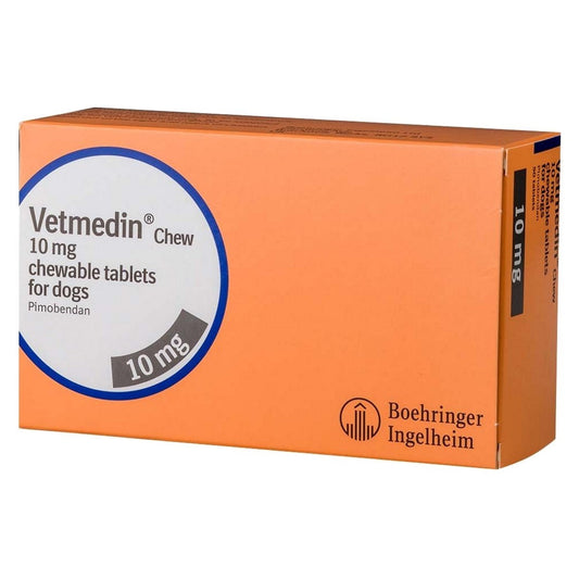 Vetmedin 10mg Flavoured Tablets for Dogs 50s