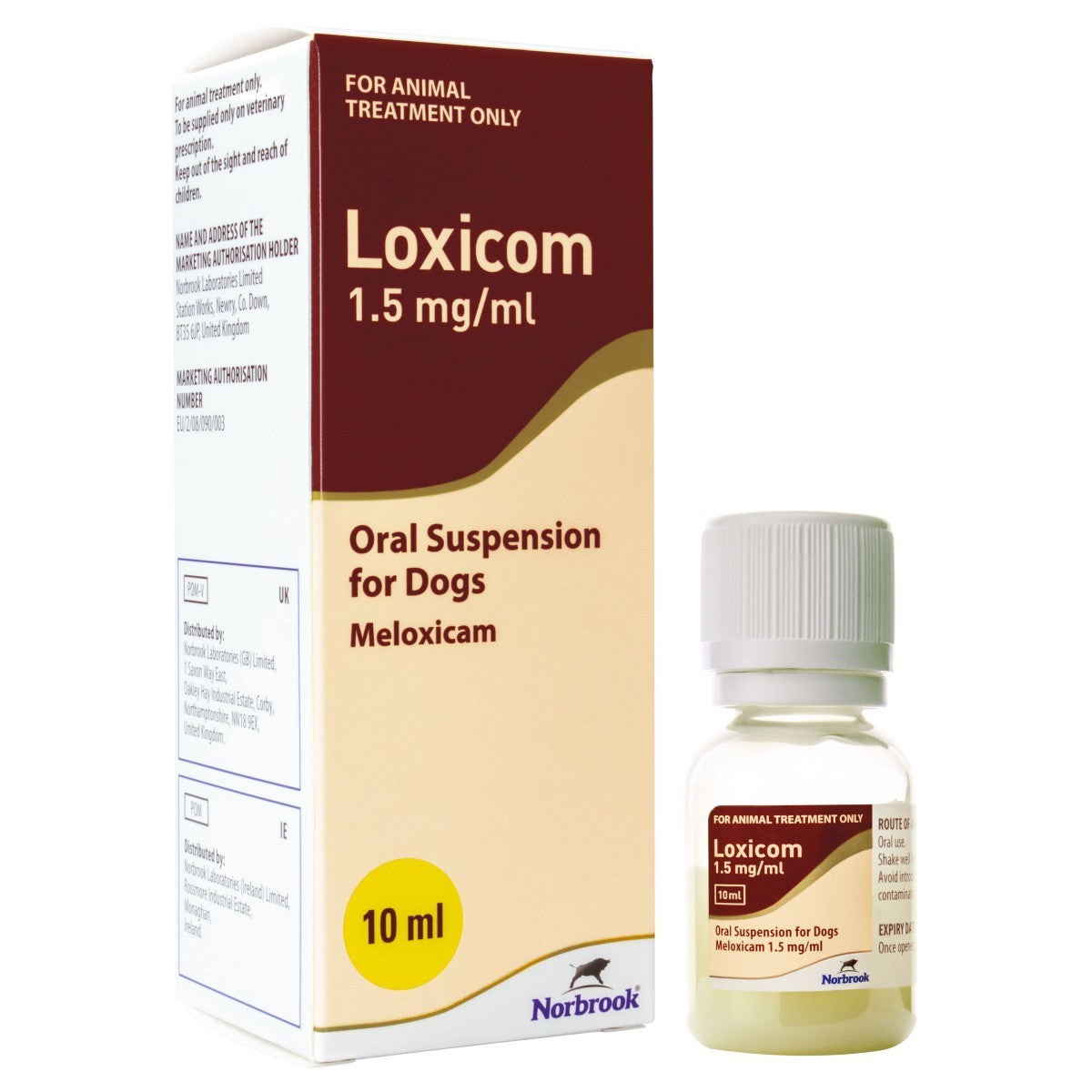 Loxicom 1.5mg/ml Oral Suspension for Dogs 10 ml