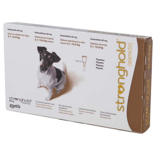 Stronghold 60mg Spot-On Solution for Small Dogs 3s