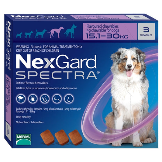 NexGard Spectra Chewable Tablets for Large Dogs 3s