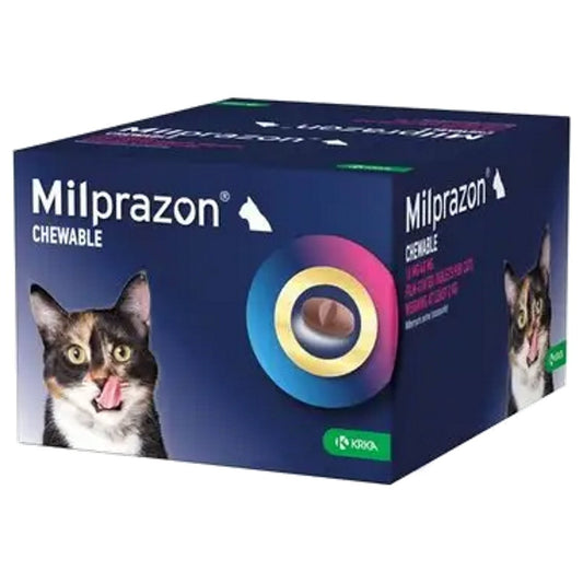 Milprazon 16mg/40mg Chewable Tablets for Cats 48s