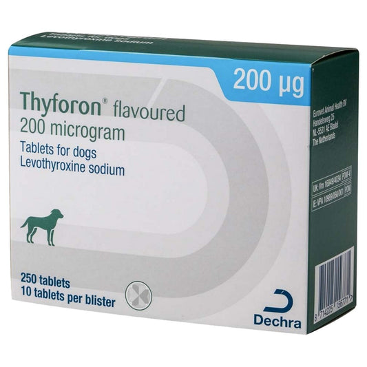 Thyforon 200mcg Flavoured Tablets for Dogs 250s