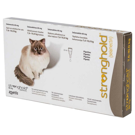 Stronghold 60mg Spot-On Solution for Extra Large Cats 3s