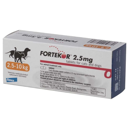 Fortekor 2.5mg Tablets for Cats and Dogs 28s