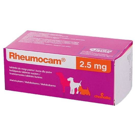 Rheumocam 2.5mg Chewable Tablets for Dogs 100s