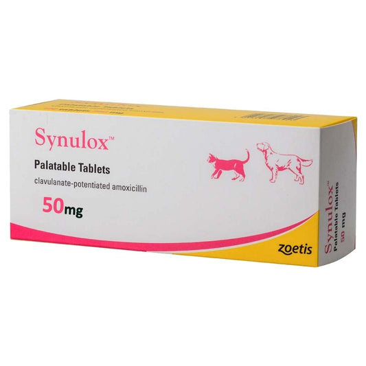 Synulox 50mg Palatable Tablets 100s