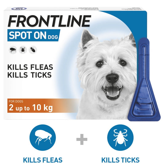 FRONTLINE Spot On Flea and Tick Treatment for Small Dogs 6s