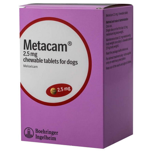 Metacam 2.5mg Chewable Tablets for Dogs 84s