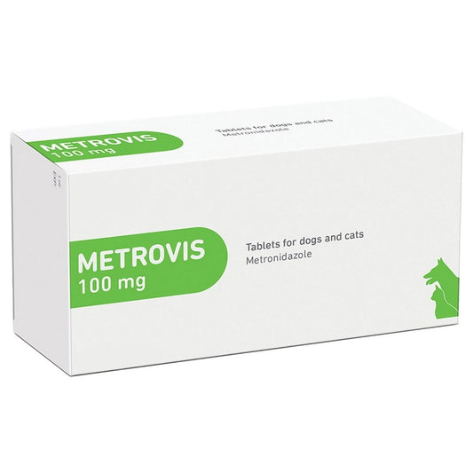 Metrovis 100mg Tablets for Dogs and Cats 100s