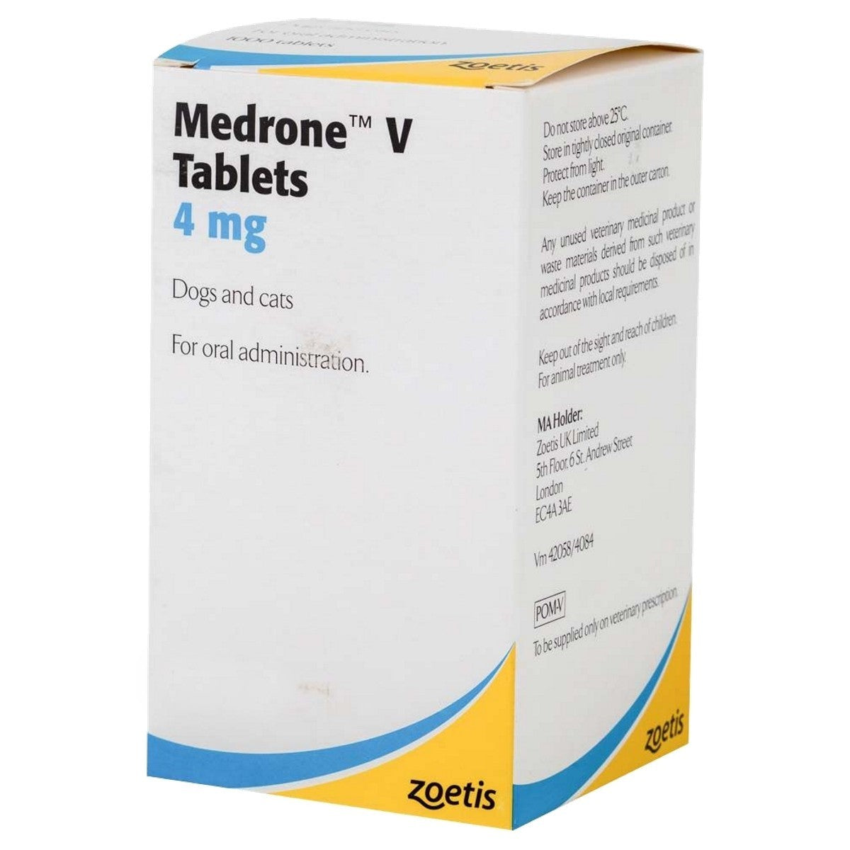 Medrone V Tablets 4mg 1000s